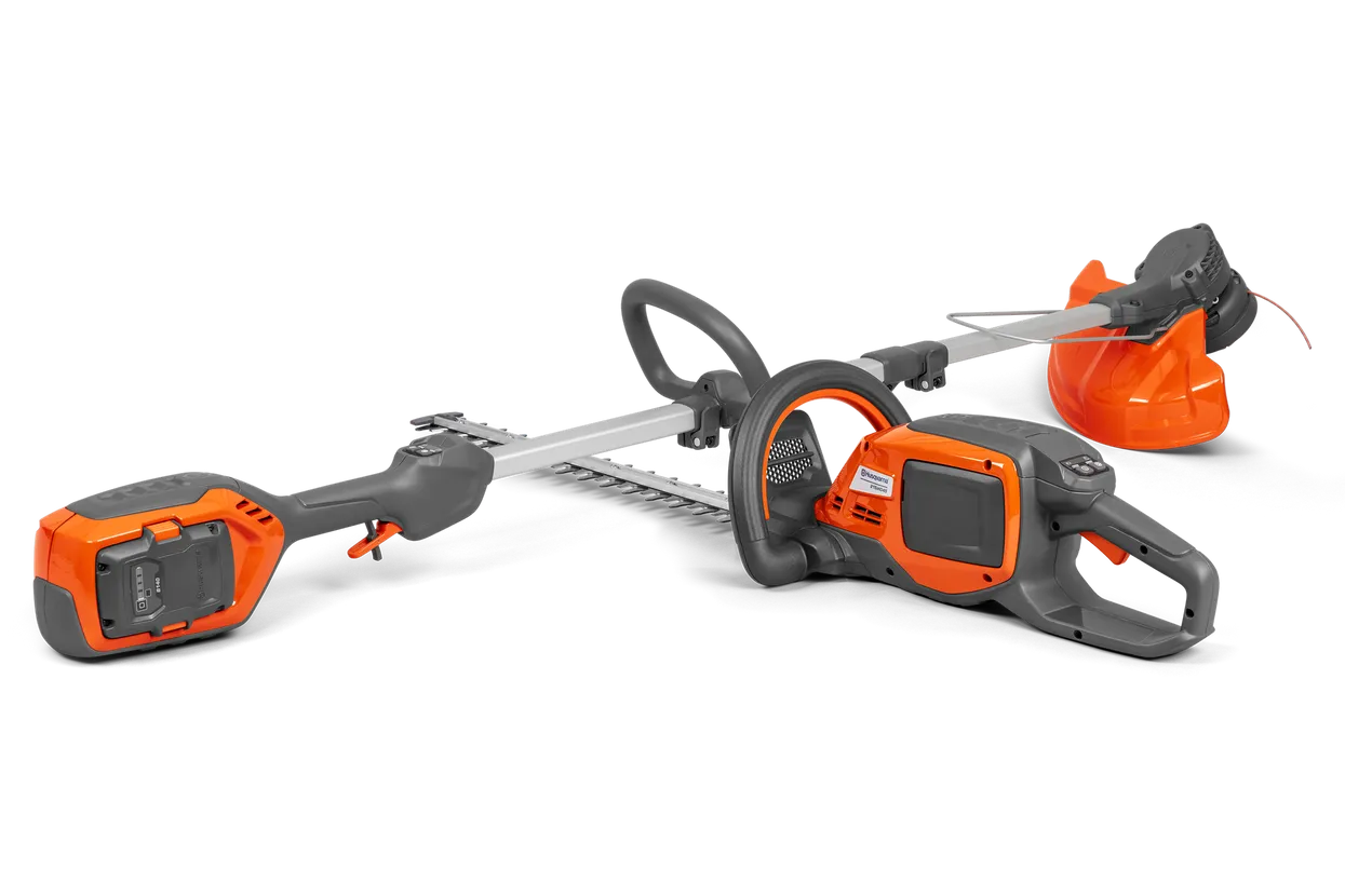 Husqvarna Set trimmer 215iL și motounealtă gard viu 215iHD45